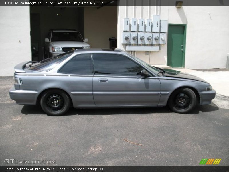 Asturias Gray Metallic / Blue 1990 Acura Integra GS Coupe