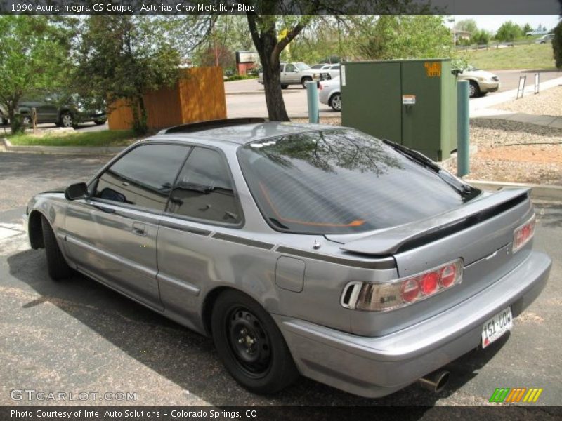 Asturias Gray Metallic / Blue 1990 Acura Integra GS Coupe