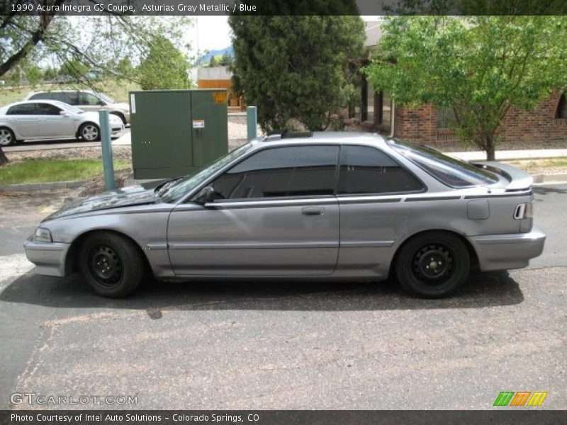 Asturias Gray Metallic / Blue 1990 Acura Integra GS Coupe