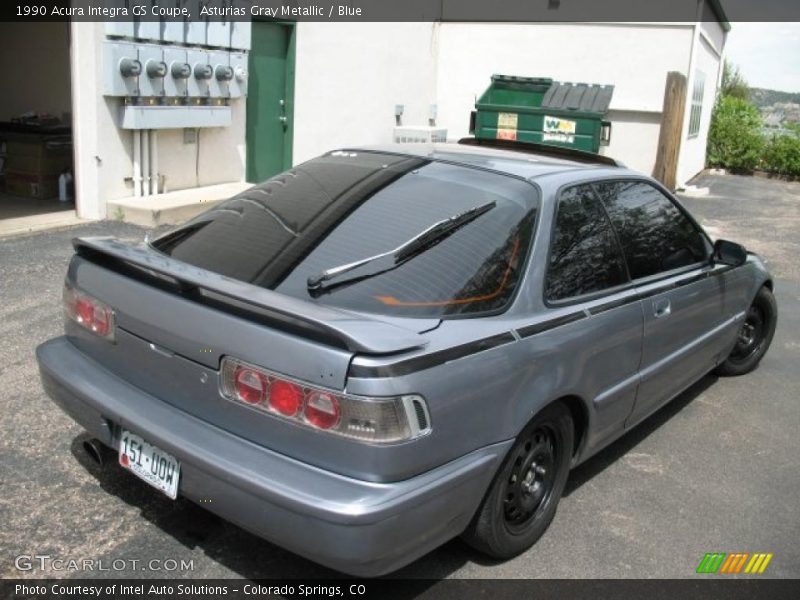 Asturias Gray Metallic / Blue 1990 Acura Integra GS Coupe