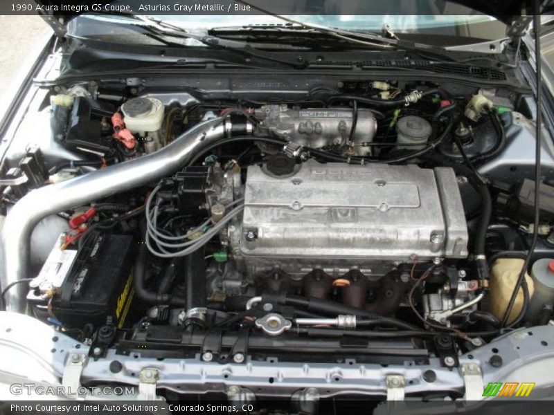 Asturias Gray Metallic / Blue 1990 Acura Integra GS Coupe