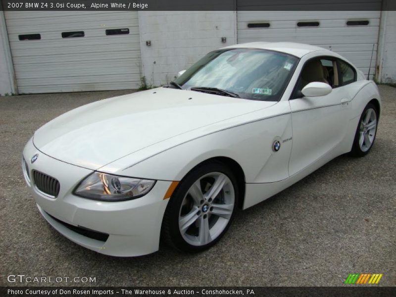Alpine White / Beige 2007 BMW Z4 3.0si Coupe