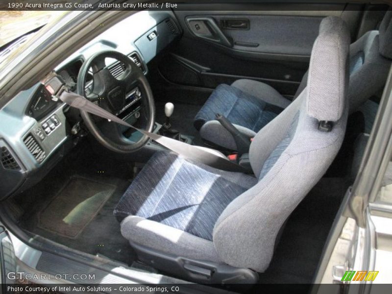Asturias Gray Metallic / Blue 1990 Acura Integra GS Coupe