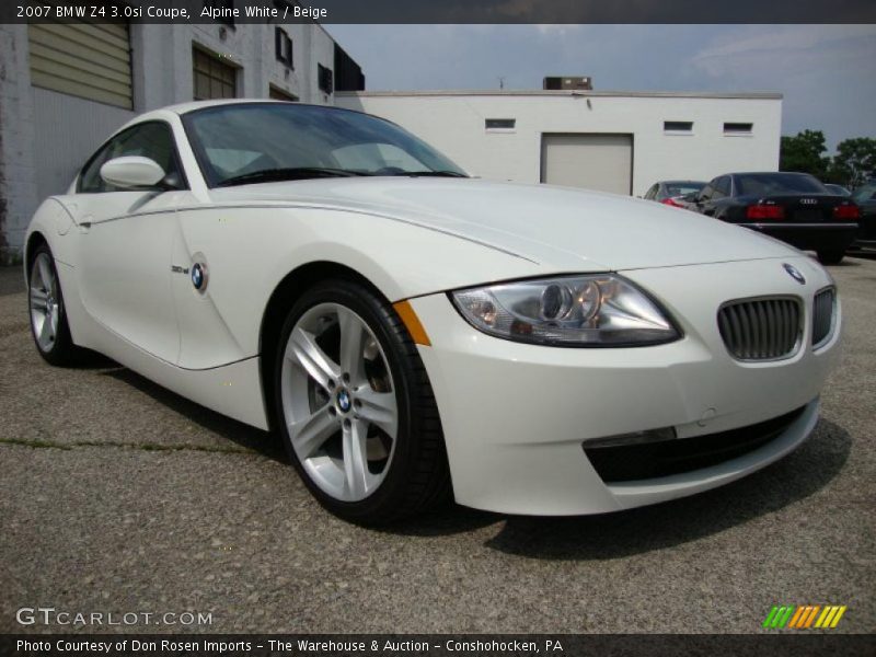 Alpine White / Beige 2007 BMW Z4 3.0si Coupe