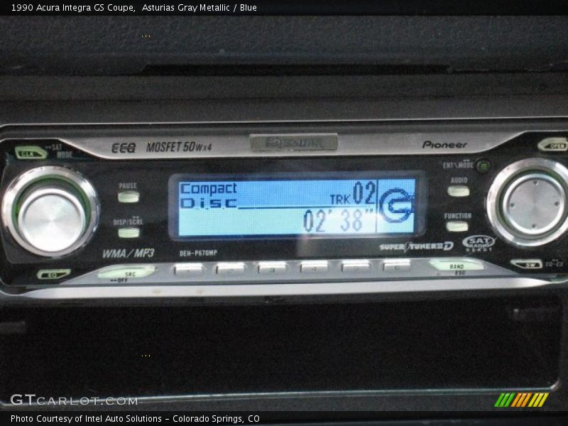 Asturias Gray Metallic / Blue 1990 Acura Integra GS Coupe