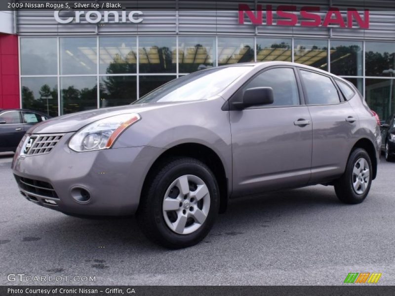 Silver Ice / Black 2009 Nissan Rogue S