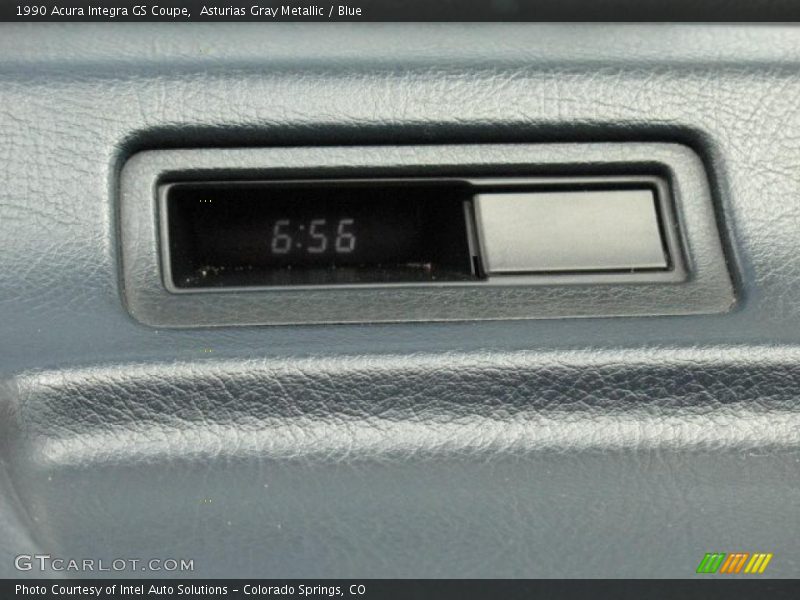 Asturias Gray Metallic / Blue 1990 Acura Integra GS Coupe
