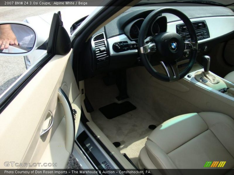 Alpine White / Beige 2007 BMW Z4 3.0si Coupe
