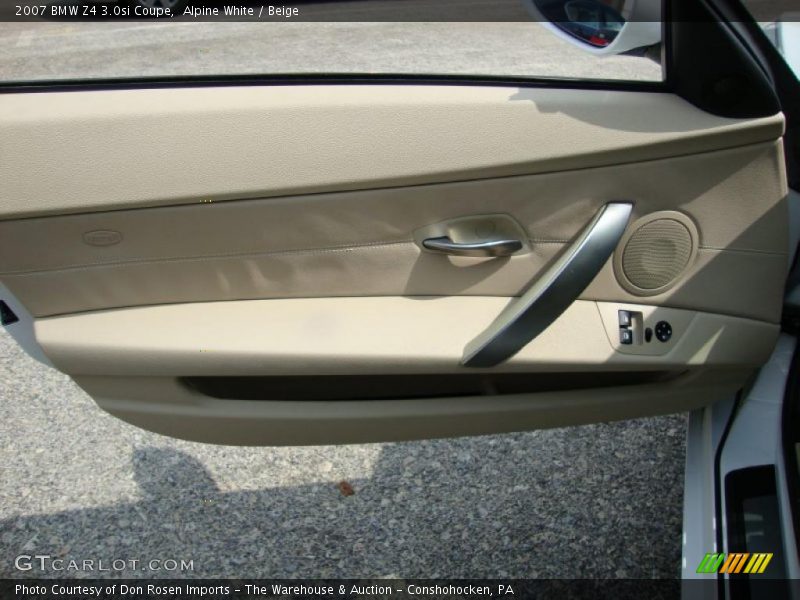 Alpine White / Beige 2007 BMW Z4 3.0si Coupe