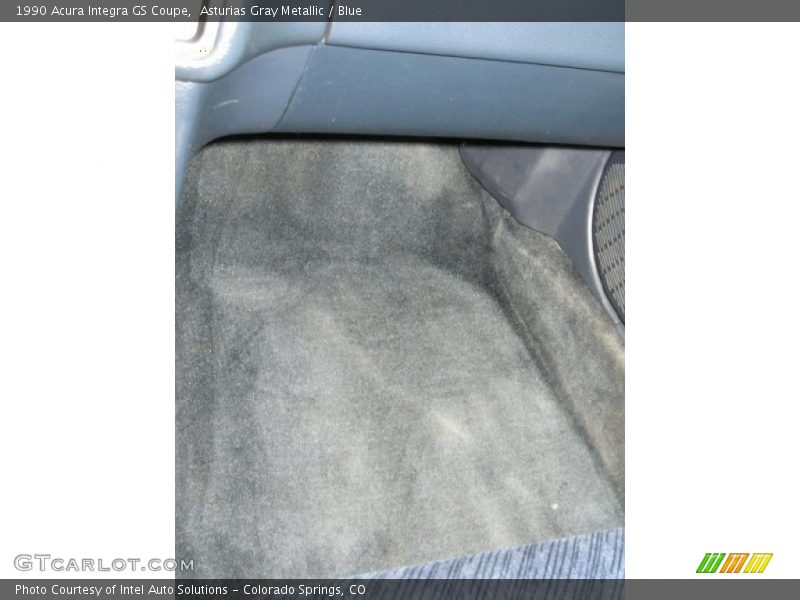 Asturias Gray Metallic / Blue 1990 Acura Integra GS Coupe