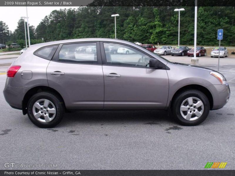 Silver Ice / Black 2009 Nissan Rogue S