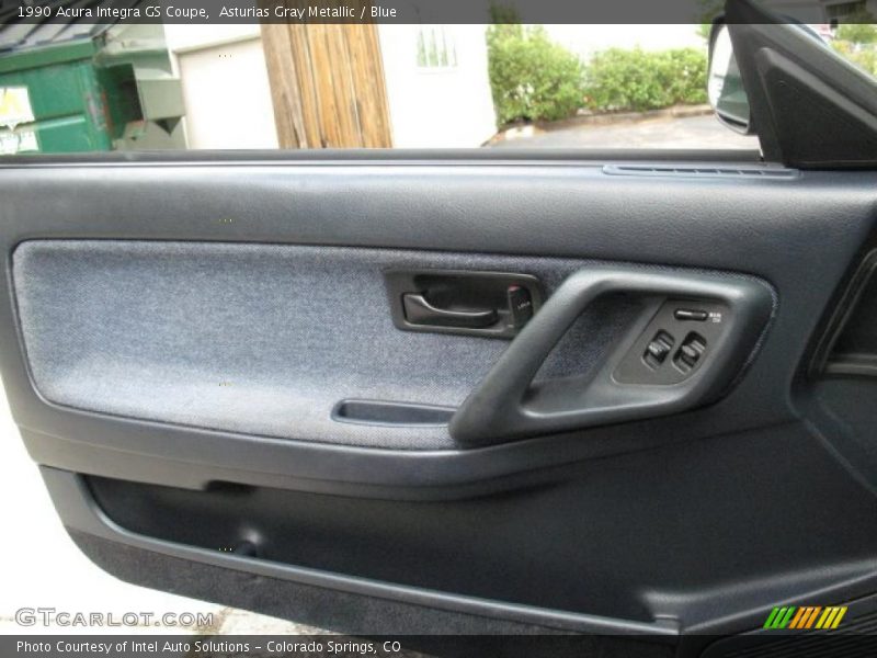 Asturias Gray Metallic / Blue 1990 Acura Integra GS Coupe