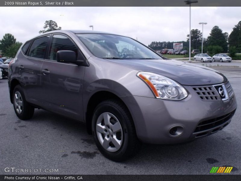 Silver Ice / Black 2009 Nissan Rogue S