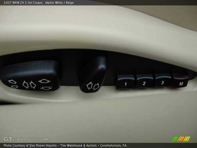 Alpine White / Beige 2007 BMW Z4 3.0si Coupe