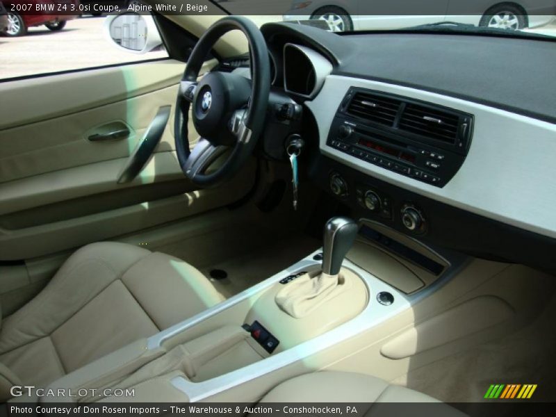 Alpine White / Beige 2007 BMW Z4 3.0si Coupe