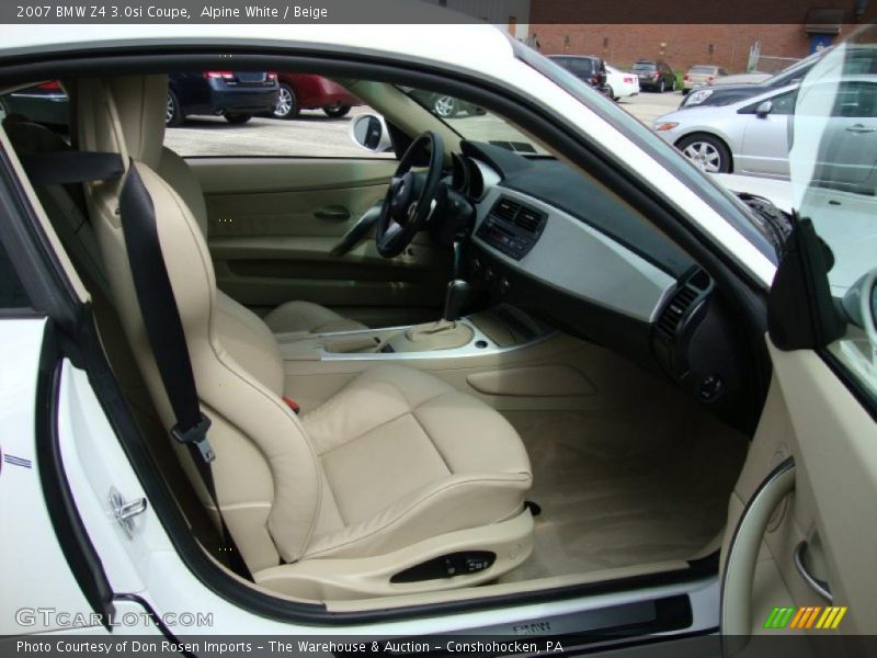 Alpine White / Beige 2007 BMW Z4 3.0si Coupe