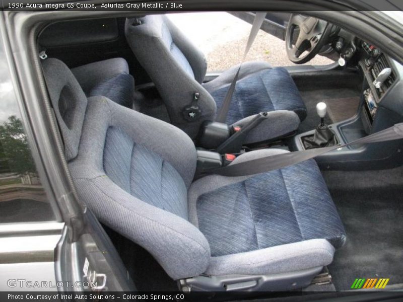 Asturias Gray Metallic / Blue 1990 Acura Integra GS Coupe