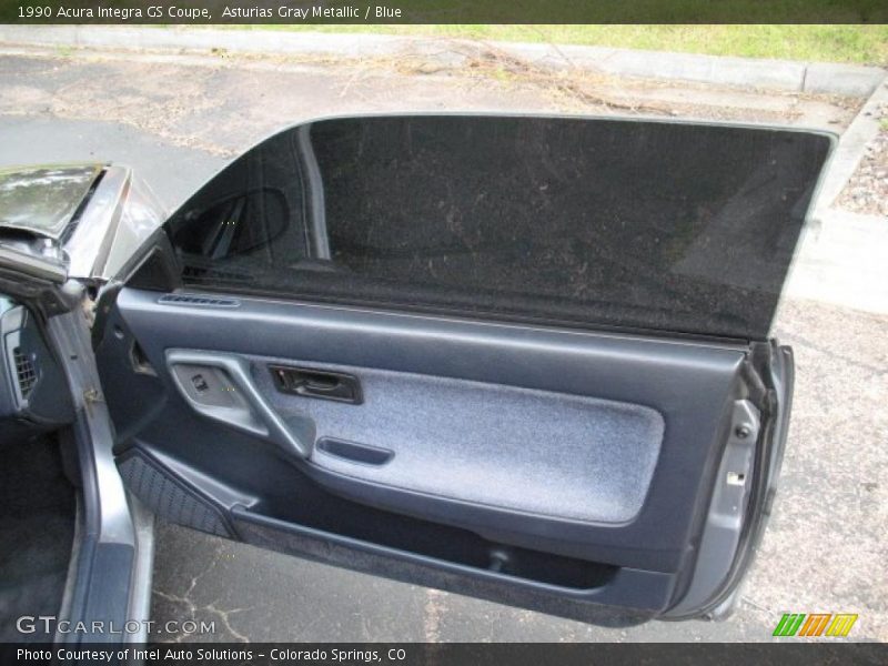 Asturias Gray Metallic / Blue 1990 Acura Integra GS Coupe