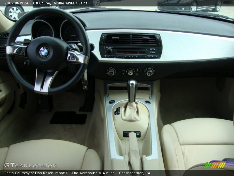 Alpine White / Beige 2007 BMW Z4 3.0si Coupe