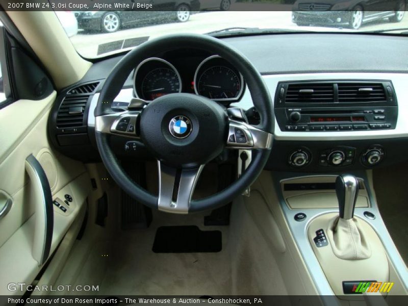 Alpine White / Beige 2007 BMW Z4 3.0si Coupe