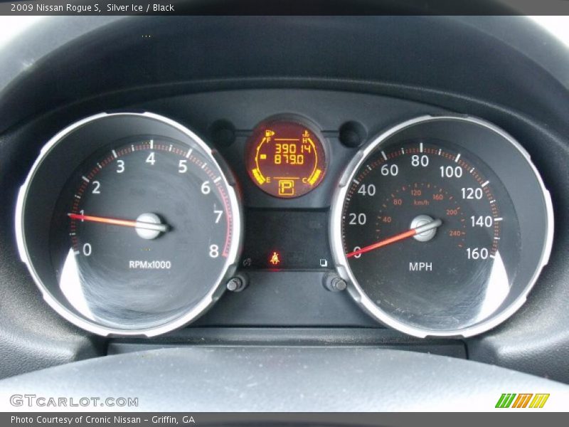 Silver Ice / Black 2009 Nissan Rogue S
