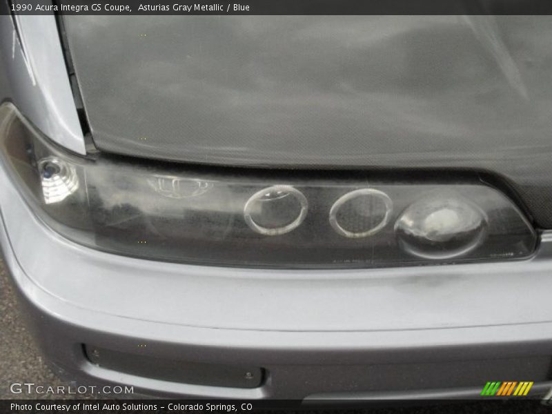 Asturias Gray Metallic / Blue 1990 Acura Integra GS Coupe