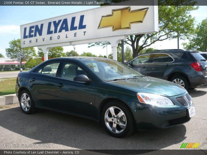 Emerald Green Metallic / Light Taupe 2006 Pontiac G6 GT Sedan