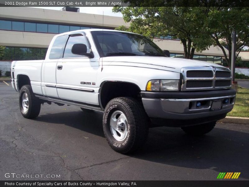 Bright White / Agate 2001 Dodge Ram 1500 SLT Club Cab 4x4