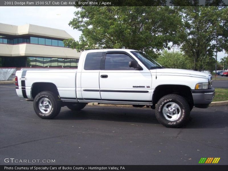 Bright White / Agate 2001 Dodge Ram 1500 SLT Club Cab 4x4