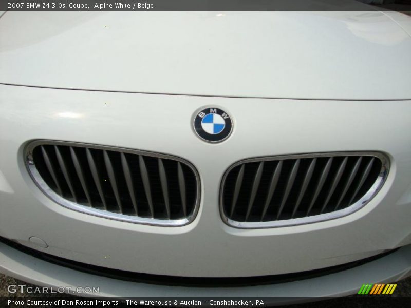 Alpine White / Beige 2007 BMW Z4 3.0si Coupe