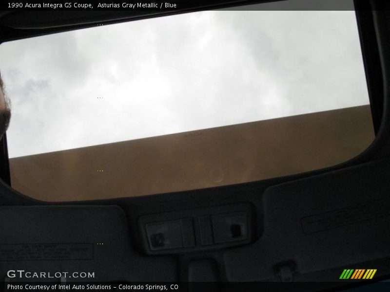 Asturias Gray Metallic / Blue 1990 Acura Integra GS Coupe