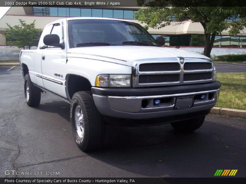 Bright White / Agate 2001 Dodge Ram 1500 SLT Club Cab 4x4
