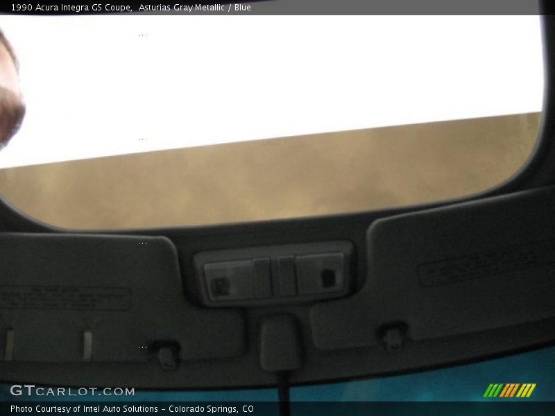 Asturias Gray Metallic / Blue 1990 Acura Integra GS Coupe