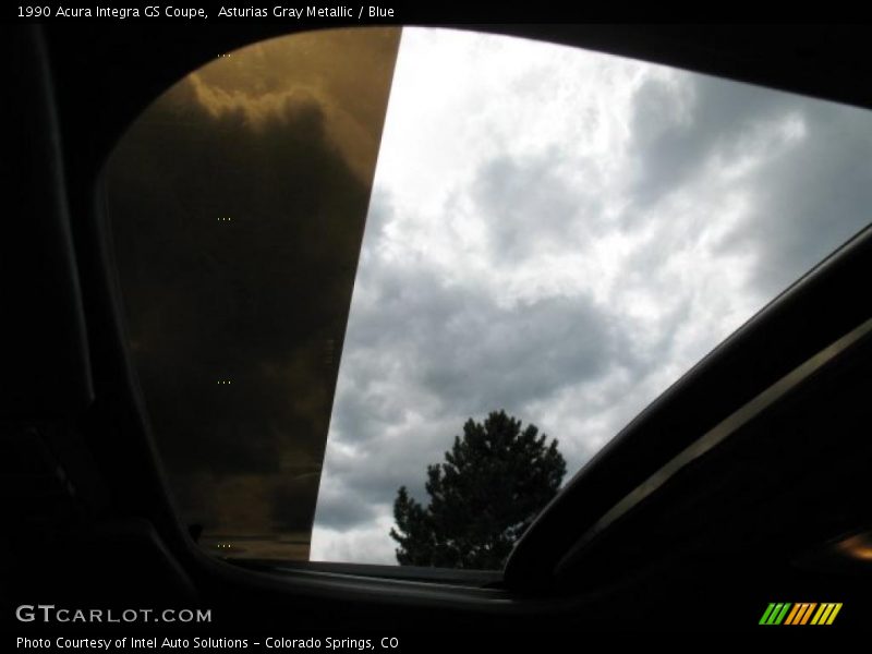 Asturias Gray Metallic / Blue 1990 Acura Integra GS Coupe