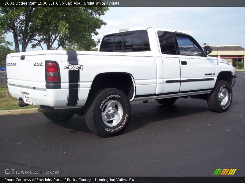 Bright White / Agate 2001 Dodge Ram 1500 SLT Club Cab 4x4