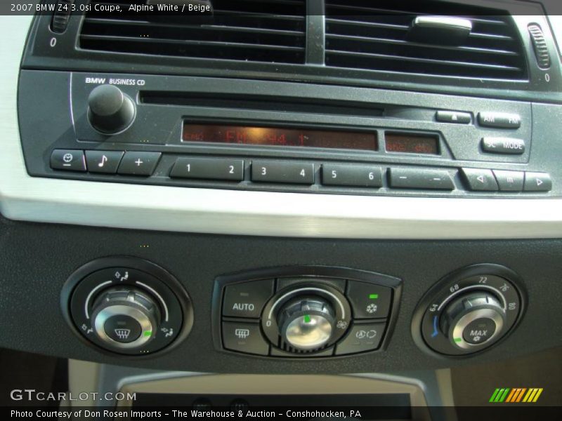 Alpine White / Beige 2007 BMW Z4 3.0si Coupe