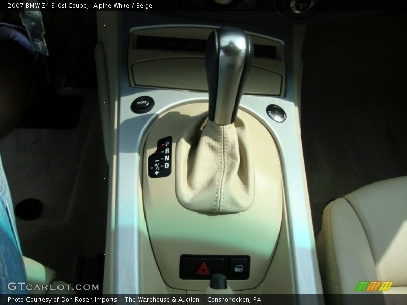 Alpine White / Beige 2007 BMW Z4 3.0si Coupe