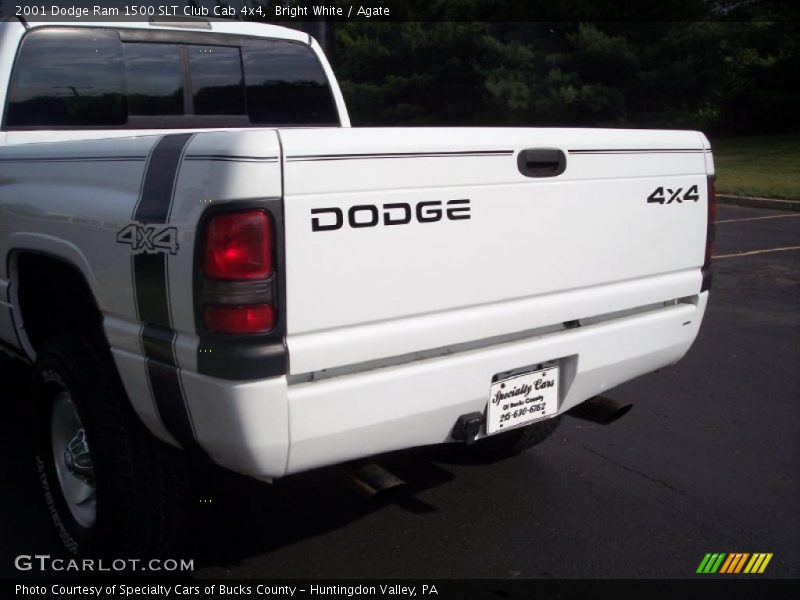 Bright White / Agate 2001 Dodge Ram 1500 SLT Club Cab 4x4