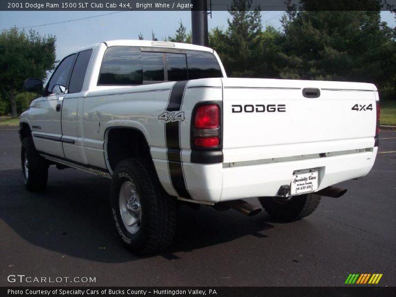 Bright White / Agate 2001 Dodge Ram 1500 SLT Club Cab 4x4