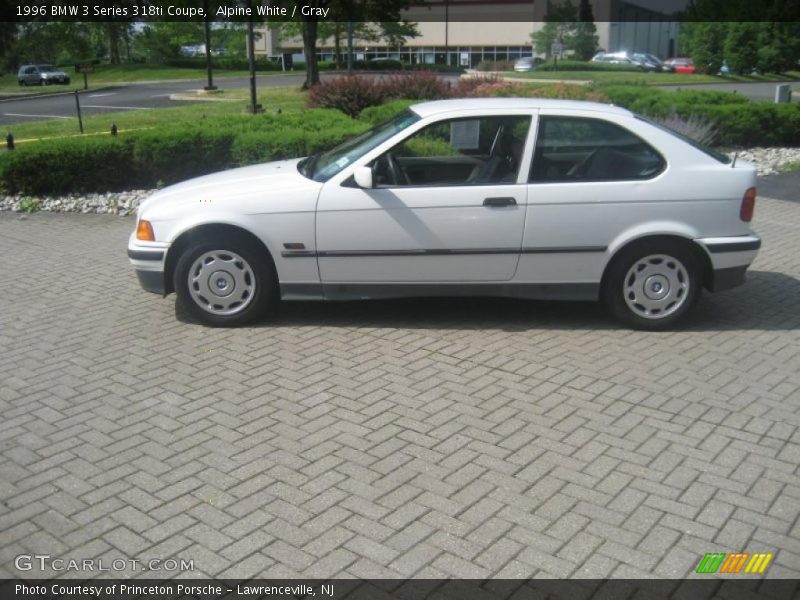 Alpine White / Gray 1996 BMW 3 Series 318ti Coupe