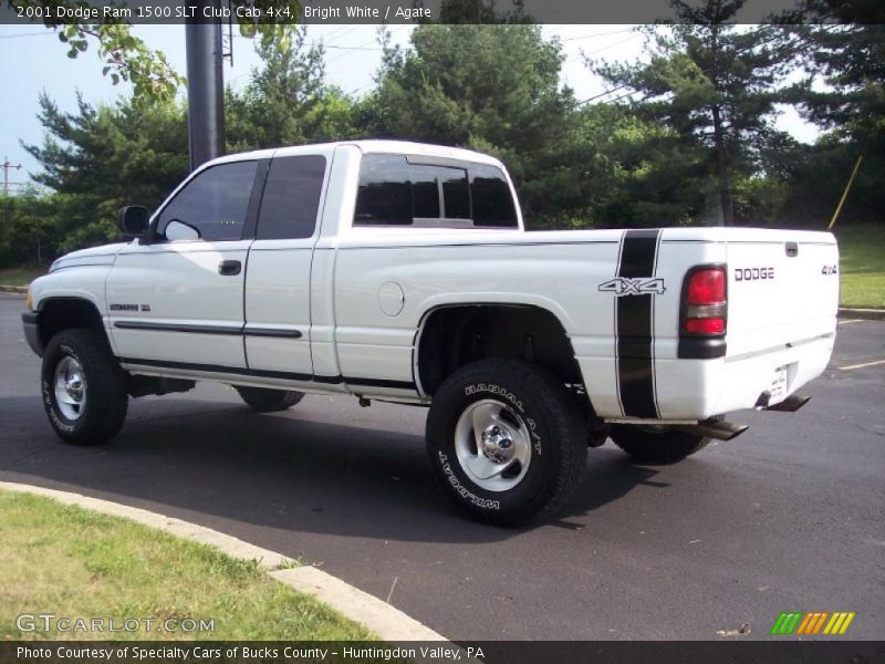 Bright White / Agate 2001 Dodge Ram 1500 SLT Club Cab 4x4