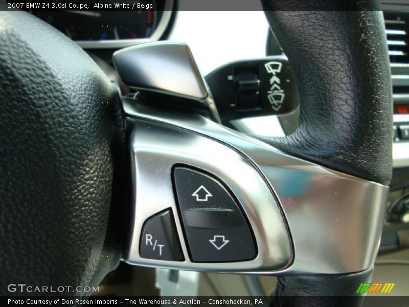 Alpine White / Beige 2007 BMW Z4 3.0si Coupe
