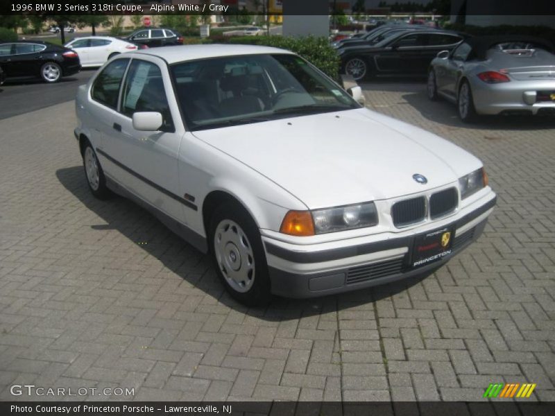 Alpine White / Gray 1996 BMW 3 Series 318ti Coupe