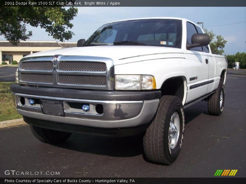 Bright White / Agate 2001 Dodge Ram 1500 SLT Club Cab 4x4