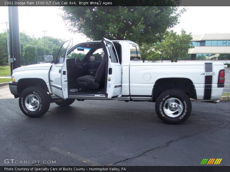 Bright White / Agate 2001 Dodge Ram 1500 SLT Club Cab 4x4