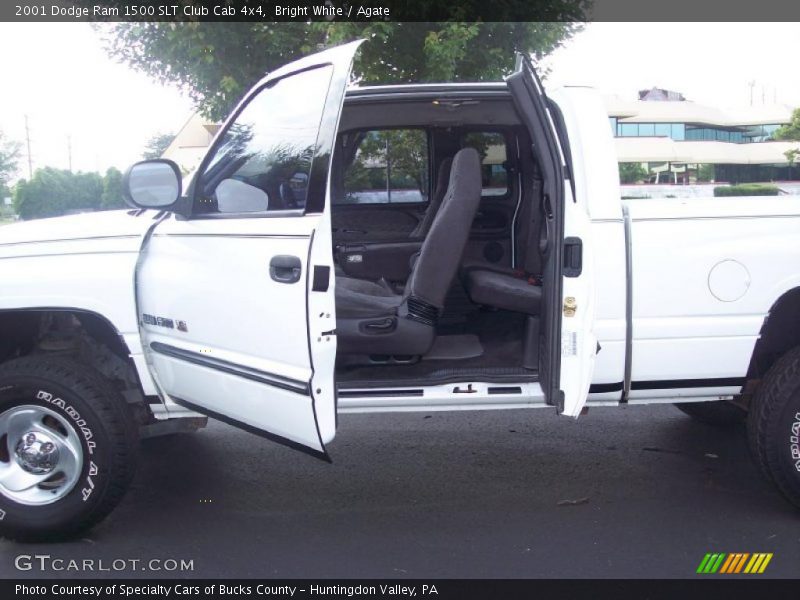 Bright White / Agate 2001 Dodge Ram 1500 SLT Club Cab 4x4