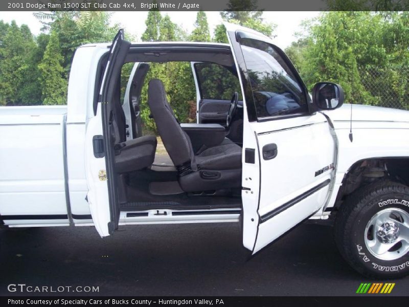 Bright White / Agate 2001 Dodge Ram 1500 SLT Club Cab 4x4