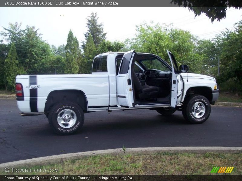 Bright White / Agate 2001 Dodge Ram 1500 SLT Club Cab 4x4