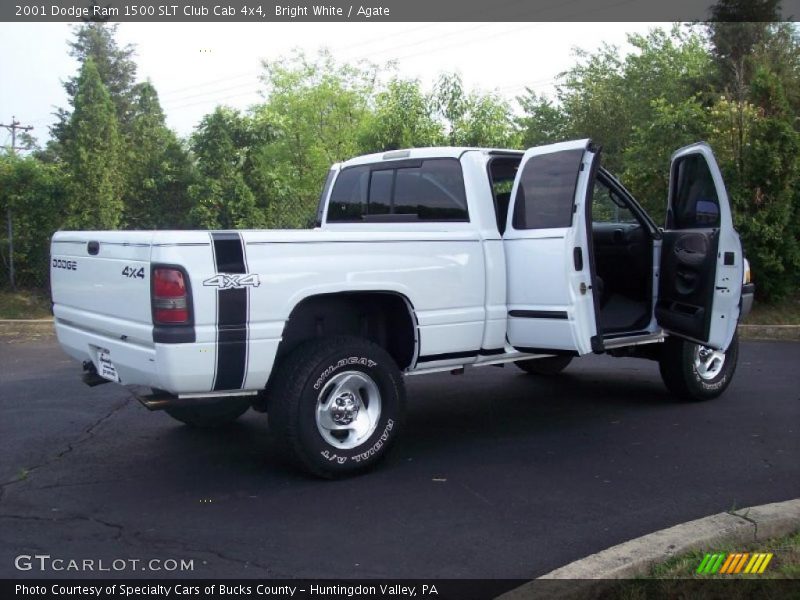 Bright White / Agate 2001 Dodge Ram 1500 SLT Club Cab 4x4