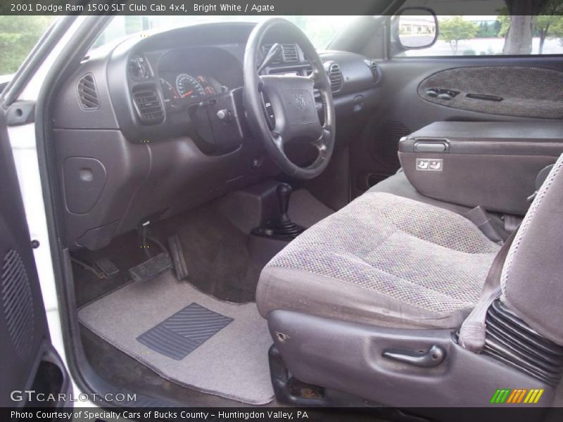 Bright White / Agate 2001 Dodge Ram 1500 SLT Club Cab 4x4